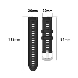Bracelet de montre de remplacement en silicone souple confortable pour <span class=keywords><strong>Garmin</strong></span> <span class=keywords><strong>Instinct</strong></span> <span class=keywords><strong>2S</strong></span> Watch Band Nouveaux bracelets - Product Image 2