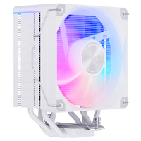 SNOWMAN 5V ARGB PWM refroidisseur de processeur Installation facile 4 caloducs ordinateurs de jeu ventilateurs d'affichage numérique intelligents radiateur de refroidissement