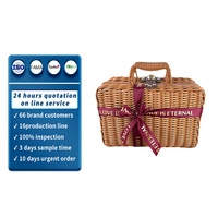 Boîte à bijoux rectangulaire personnalisée en rotin tressé, capacité 12L, design moderne et luxueux, multifonctionnelle, pliable, rangement domestique intégré