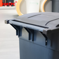 Poubelles de 200L gallon Poubelles 2 roues robustes Poignée et couvercle ergonomiques Construction robuste conçue pour la ténacité