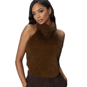 10560 Winter Sey Lit Top sans dos en fourrure sensible pour le cou - Product Image 5