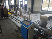 Productielijn voor het weken, wassen, sorteren en luchtdrogen van lotuswortel, gember en taro voor de voorbewerking van diepvriesfruit en -groenten in een fabriek.