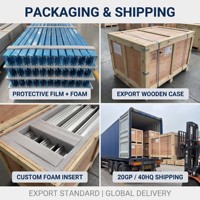 Riel de Guía Curvo de Aluminio Extruido Personalizado Industrial con Corte y Doblado de Precisión para Semiconductores AS RS AMHS