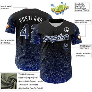 Maillots de baseball personnalisés à dégradé de couleurs, chemises de sport respirantes à boutons, uniformes d'équipe pour hommes et femmes B0DZC2H4WJ - Product Image 6