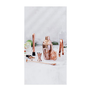 Set di utensili da cocktail in rame Lacor, 8 pezzi, strumenti da bar per la mixology - Product Image 2
