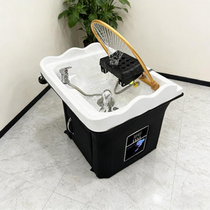 Lavabo Portátil Blanco para Champú, con Base Móvil, para Salón de Belleza - Product Image 5