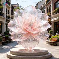 Escultura de Resina Transparente Personalizable en Tamaño y Color, Modelo de Personaje de Anime con Flores, Adorno Decorativo Duradero para Regalo