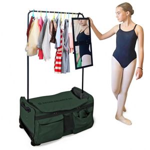 Échantillon gratuit : Sac de voyage robuste et élégant pour la danse, avec roulettes, grande capacité, pour vêtements de scène, avec tringle de transport - Product Image 2