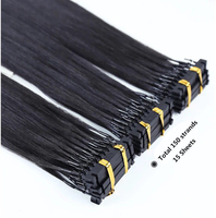 Extensions de cheveux brésiliens 100% naturels — ali queen, cheveux Remy, cheveux humains, cuticules assorties, pre-collés, Double Drawn