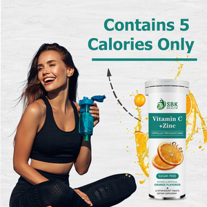 Private Label Vitamin C and Zinc Tablets with Vitamin C Naturally Colored with No Fillers Powerful 1000mg Per Effervescent - Product Image 6