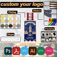 Rubans et médailles de graduation 3D Logo personnalisé Médaille de natation sportive en métal vierge avec clé en or pour cadeau