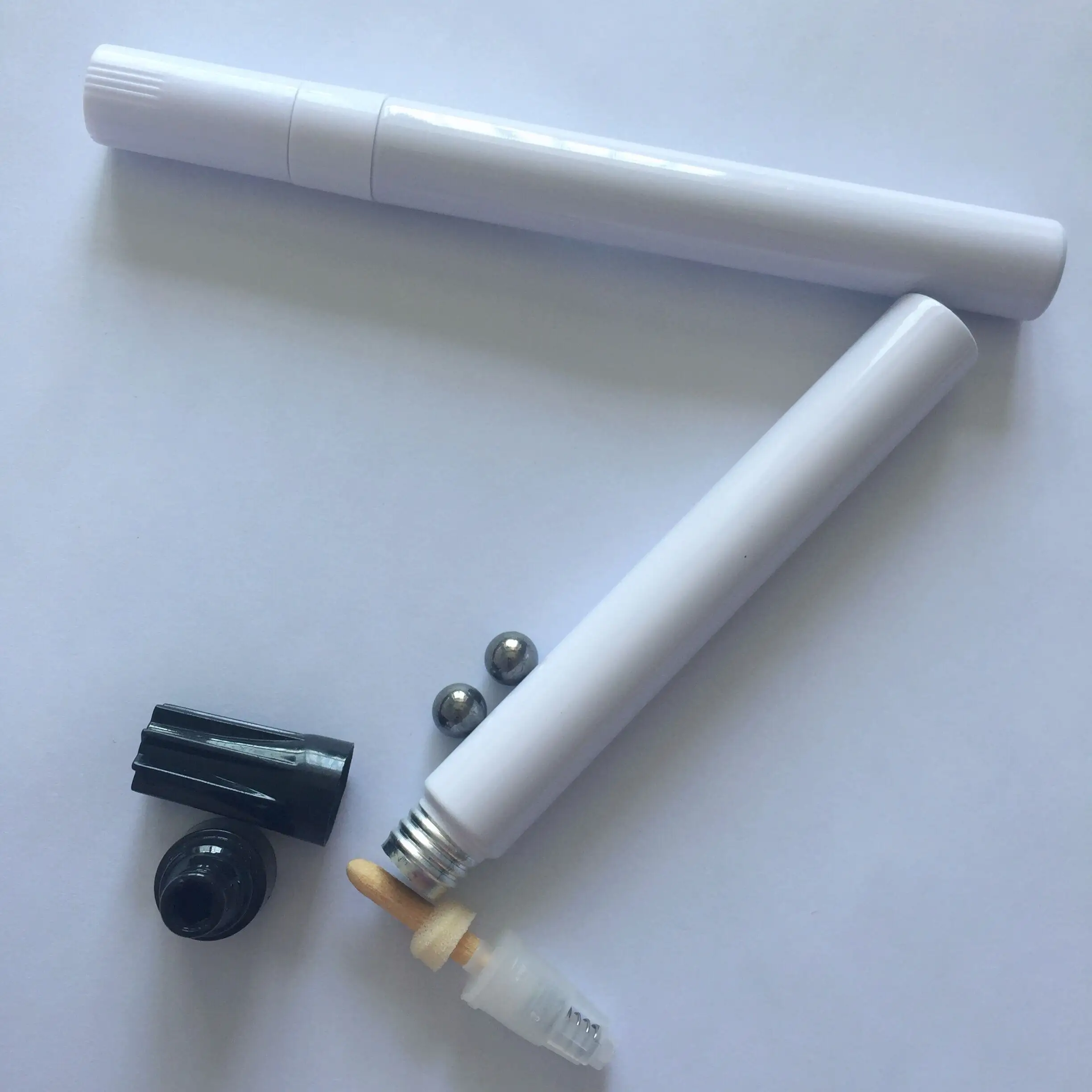 Wholesale Empty Paint Marker Pen Aluminium Barrel with Round&Chisel&Flat Tips