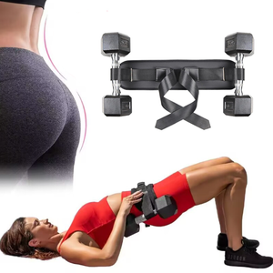Glúteos Entrenamientos de piernas <span class=keywords><strong>Cinturón</strong></span> de levantamiento de pesas ajustable <span class=keywords><strong>Cinturón</strong></span> de empuje de cadera negro para Mancuernas - Product Image 1