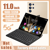 Tablet PC S23 Ultra de 11 Pulgadas, 16GB+512GB, 108MP, 8000mAh, 4G, Wi-Fi, Doble SIM, Android 15, Octa Core, OEM, Fuente de Fábrica B2B