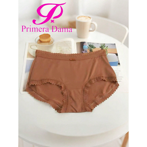 Women's Cotton <b>Panties</b> with Lace Embroidery and Cotton Bridge in Various Designs - Product Image 3