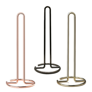 Support de papier toilette et essuie-tout doré, nouveau style, personnalisé pour la vente en gros, pour rouleaux de cuisine et de toilette - Product Image 1