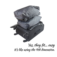 Sacs de compression réutilisables pour valises de voyage Sacs à dos pour économiser de l'espace pour le voyage Ensemble pompe à air Sacs sous vide pour le voyage