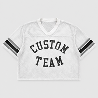 T-shirt de sport rétro en gros, respirant, en maille, coupe oversize, court, avec motif graphique, streetwear, logo personnalisé, pour homme