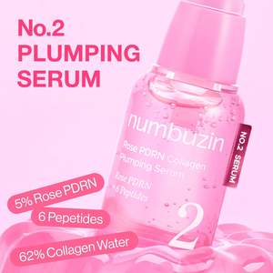 Sérum repulpant au collagène PDRN de rose Numbuzin No2, 5 % de PDRN de rose, 6 peptides, 5 % de niacinamide, soin coréen pour la peau, 30 ml - Product Image 2