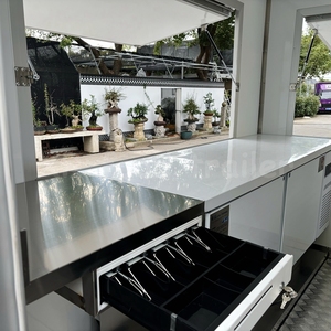Camión de comida, mesa de frutas, carrito de nevera, fibra de vidrio a la venta, tienda de comida de Tailandia, restaurante totalmente equipado, restaurante móvil - Product Image 5