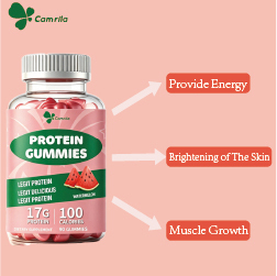 Custom Private Lable <b>Collagen</b> Watermelon Gummy 90 With 17 Grams Of Muscle Energy Supplement - Product Image 2