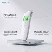 Thermomètre frontal numérique pour bébé avec écran LCD rétroéclairé, grand écran, emballage personnalisé