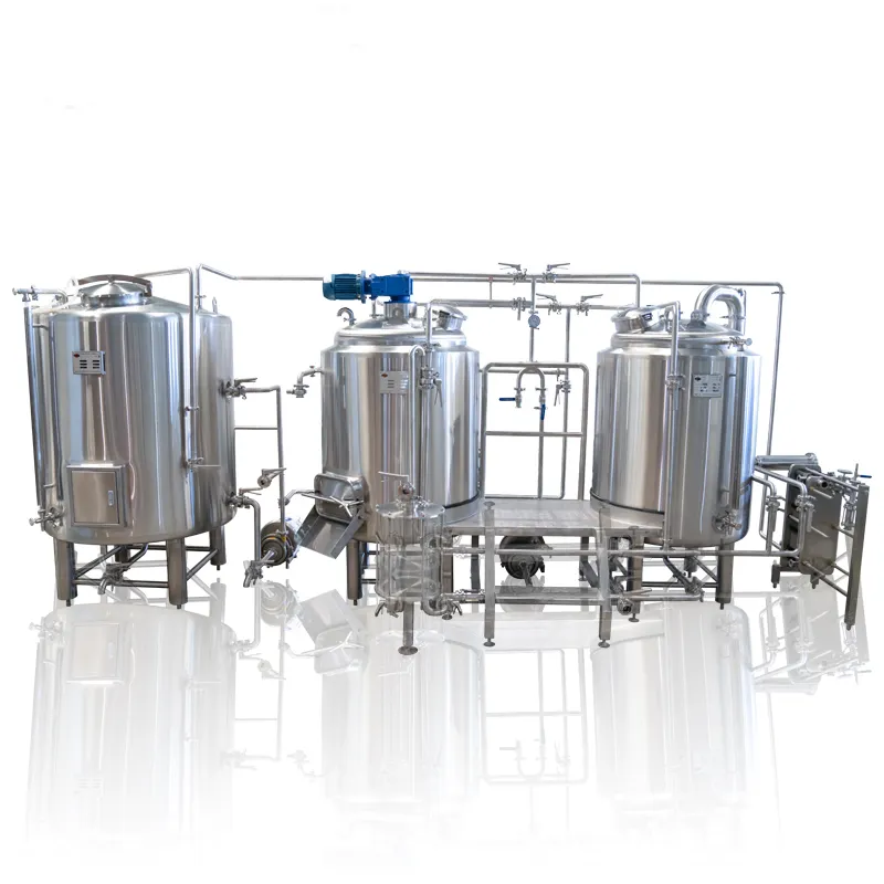 Steam/electricit Beer Brewery System Stainless Steel Fermentation Equipment Production Draft Beer Making Machine