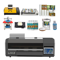 Imprimante DTF automatique LINKO XP600 pour l'impression sur emballages souples et les t-shirts, encre pigmentée, double tête, 1440 dpi
