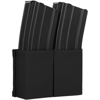 Pochette double pour chargeurs AR, porte-chargeurs double MOLLE à dégagement rapide pour chargeurs standard M4 / M16