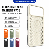 Coque de téléphone magnétique rafraîchissante pour iPhone 17 18 Pro Max, protection anti-chute 4 coins, accessoires de téléphone multicolores en gros