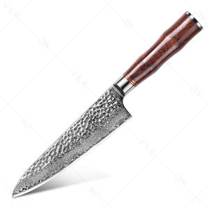Coltello da cuoco da 8 pollici <span class=keywords><strong>JDH</strong></span> damasco coltello da cucina 67 strati in acciaio damasco con manico in legno di rosa - Product Image 1