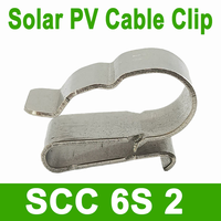 Clips de câble DC réglables NSPV en acier inoxydable 304 de 6 mm² 10AWG, accessoires solaires pour projets photovoltaïques