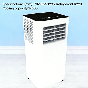 Climatiseur portable à haute efficacité énergétique, uniquement refroidissement, en plastique, pour usage domestique et hôtelier - Product Image 1