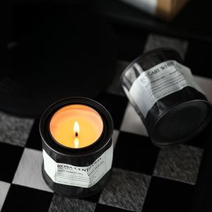 Rosa Centifolia Scented Candle Soy Wax Metal Jar Minimalist Design Aromatherapy Home Decoration 40-60 Hour Burn Time - Product Image 1