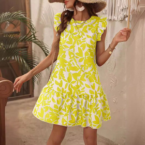 Women's Elegant Diamond-Decorated Seaside Casual Dress - Product Image 3