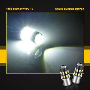Jiachi หลอดไฟ LED 6000K 1156 P21W PY21W BA15S BAU15S ไม่มีข้อผิดพลาดสำหรับเบรครถยนต์อัตโนมัติสัญญาณไฟเลี้ยว CE ROHS - Product Image 4