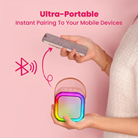 Enceinte Karaoké Portable avec 1 Microphone Sans Fil – Idéale pour Fêtes à Domicile et KTV – Prise en Charge du Logo Personnalisé – Cadeau