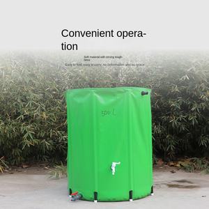 ถังเก็บน้ำฝนพลาสติกกลางแจ้ง ฟูลู ขนาดเส้นผ่านศูนย์กลาง 40 ซม. ความจุขนาดใหญ่ พร้อมฝาปิด ก๊อกน้ำ พับเก็บได้ พกพาสะดวก - Product Image 3