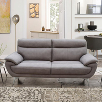 Canapé d'angle moderne de haute qualité à trois places, rectangulaire, en tissu rembourré de mousse, pour salon et mobilier de maison