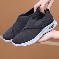Chaussures de sport décontractées pour hommes, légères, tendance, couleur unie, avec fermetures auto-agrippantes, respirantes et souples