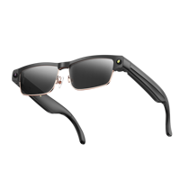 Dernières lunettes intelligentes à IA avec caméra 800W pixels, traduction multilingue, assistant vocal, enregistrement vidéo, appels audio, lunettes intelligentes