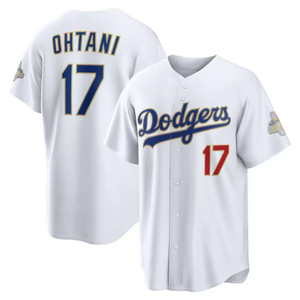 Vente en gros # 17 Ohtani # <span class=keywords><strong>Maillot</strong></span> de football américain pour <span class=keywords><strong>homme</strong></span> 50 Betts, collection Stadium 2026, blanc brodé, édition Los Angeles Or - Product Image 3