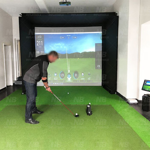 Tente de simulation de golf gonflable personnalisée en usine, imperméable, avec pompe à air électrique, durable et moderne pour l'extérieur - Product Image 3