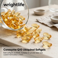 Coenzyme Q10 Ubiquinol en gélules molles 450 mg, complément alimentaire en vrac sous marque privée pour adultes