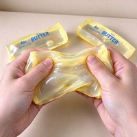 Jouet à presser en forme de bâton de beurre transparent et malléable, texture fromage, jouet anti-stress et de décompression pour enfants et adultes