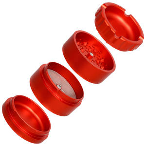 Molinillo de hierbas logotipo personalizado molinillo de tabaco 63mm 4 piezas molinillo de fumar de aleación de aluminio nuevo diseño dientes de molienda - Product Image 3