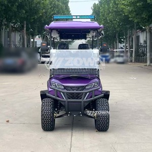 Voiturette de golf électrique à toit ouvert avec pare-brise réglable multi-angles et configuration de sièges personnalisée pour parcs de loisirs et clubs de golf privés - Product Image 5