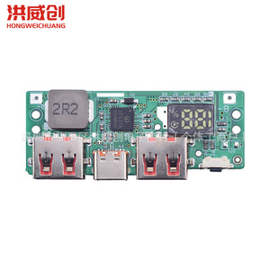 Placa de Carga Rápida Hongweichuang de 4 Puertos con Pantalla Digital, Salida de 6.3V a 50V para Aplicaciones de Carga - Product Image 2