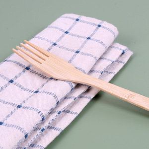 Juego de Cubiertos de Bambú de 17 cm, Cuchillo, Tenedor y Cuchara, Color Madera Natural, Biodegradable, Desechable para Fiestas, Estilo Occidental - Product Image 3