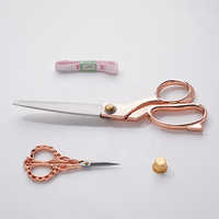 Kit de couture professionnel en acier inoxydable de 10 pouces, ciseaux de tailleur, kits de couture, ciseaux à broder pour les ateliers de tricot
